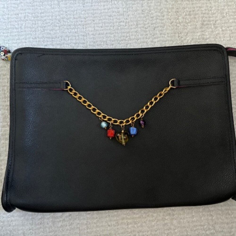 Terrida Luxury Travel Bag (Real Leather, 2 Pockets On The Inside) black